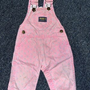 Vintage OshKosh B'gosh Light Pink Kids Overalls